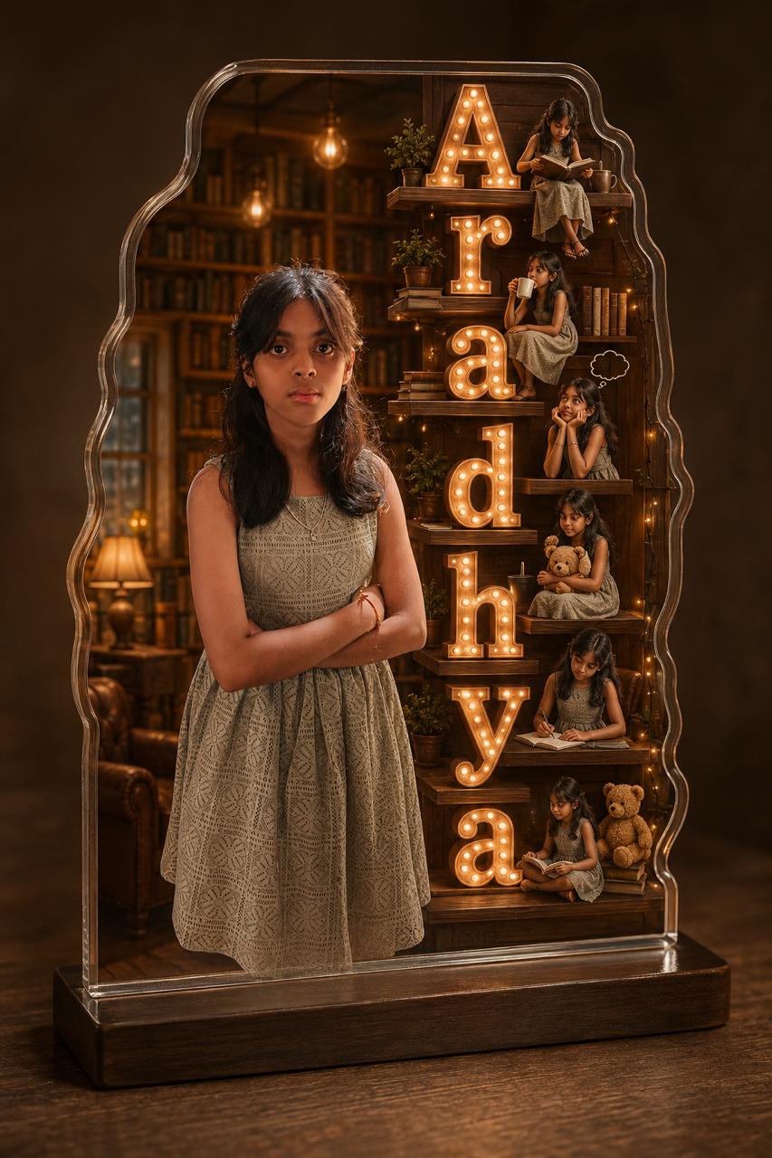 Aradhya Personalized Typography Caricature